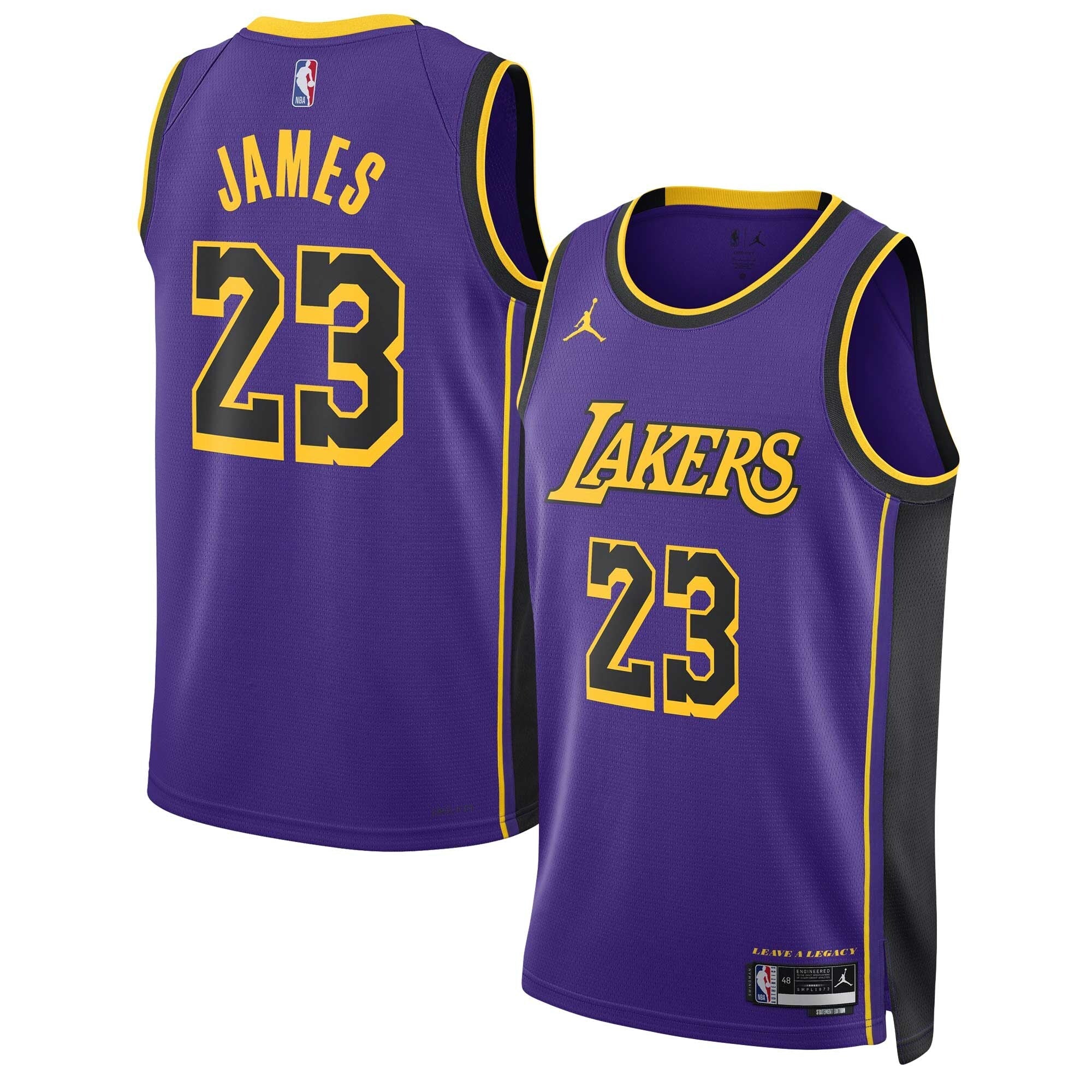 Los Angeles Lakers Jordan Brand Statement Edition Swingman Jersey - Lebron James