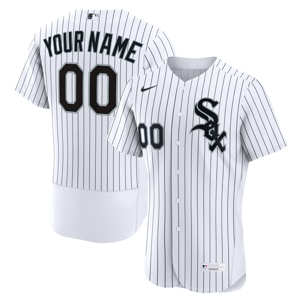 Chicago White Sox Nike White Home Authentic Custom Jersey