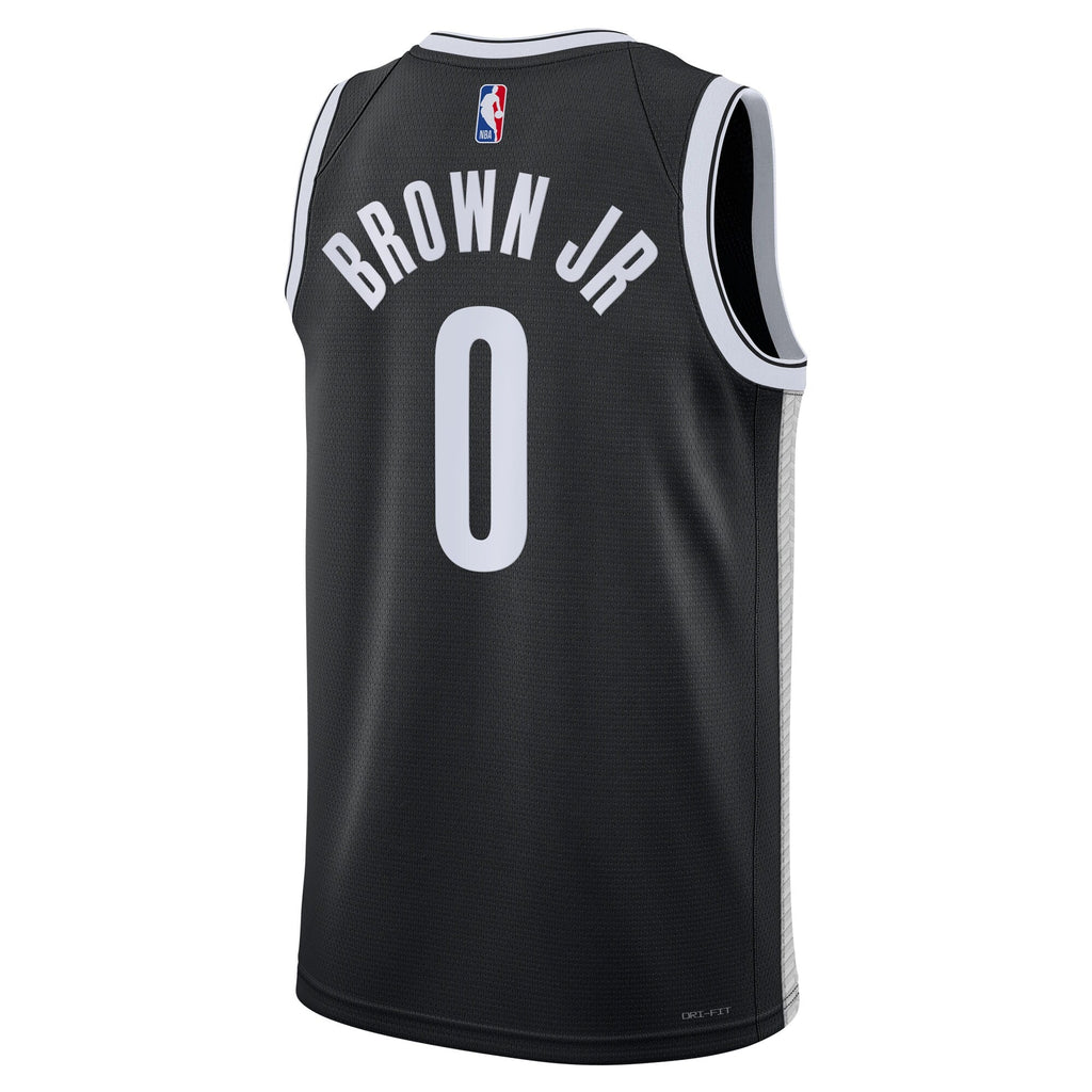 Brooklyn Nets Nike Icon Swingman Jersey - Black - Mikel Brown Jr.