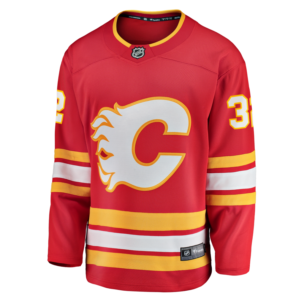 Calgary Flames Dustin Wolf Fanatics Red Home Breakaway Jersey