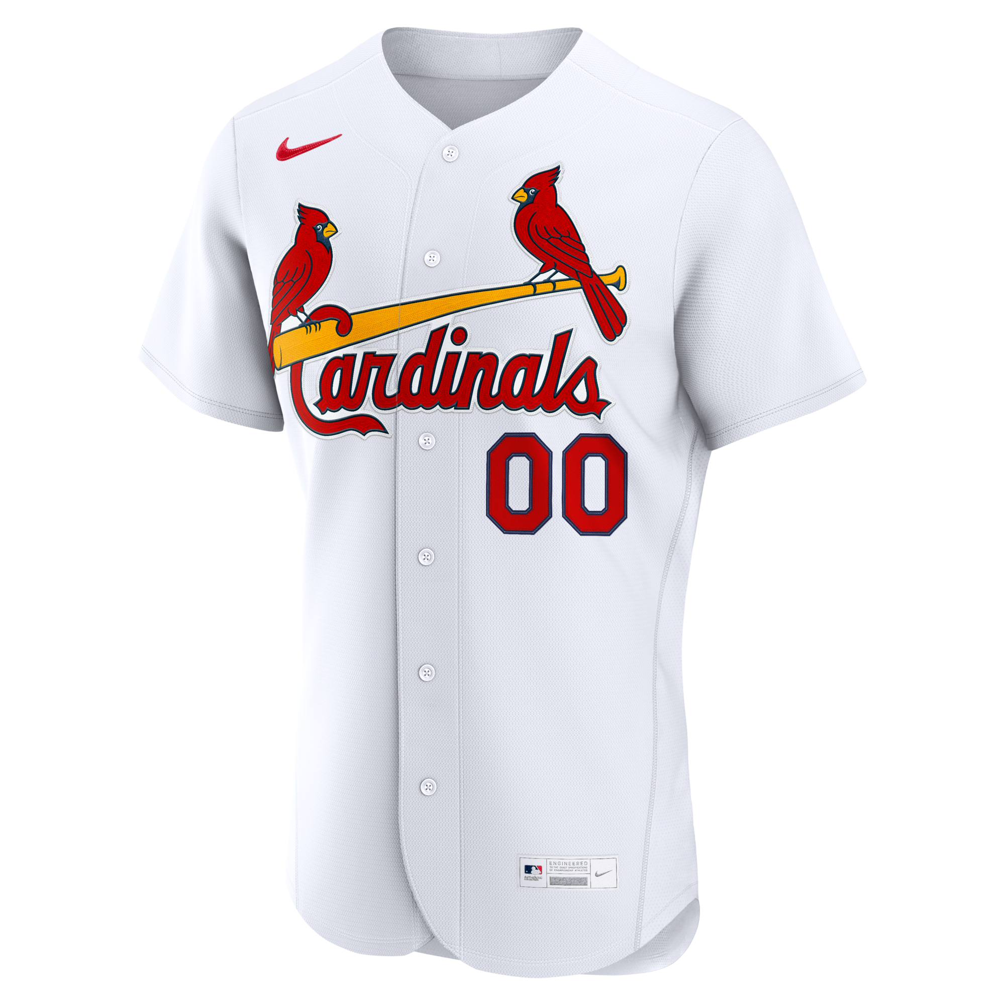 St. Louis Cardinals Nike White Home Authentic Custom Jersey