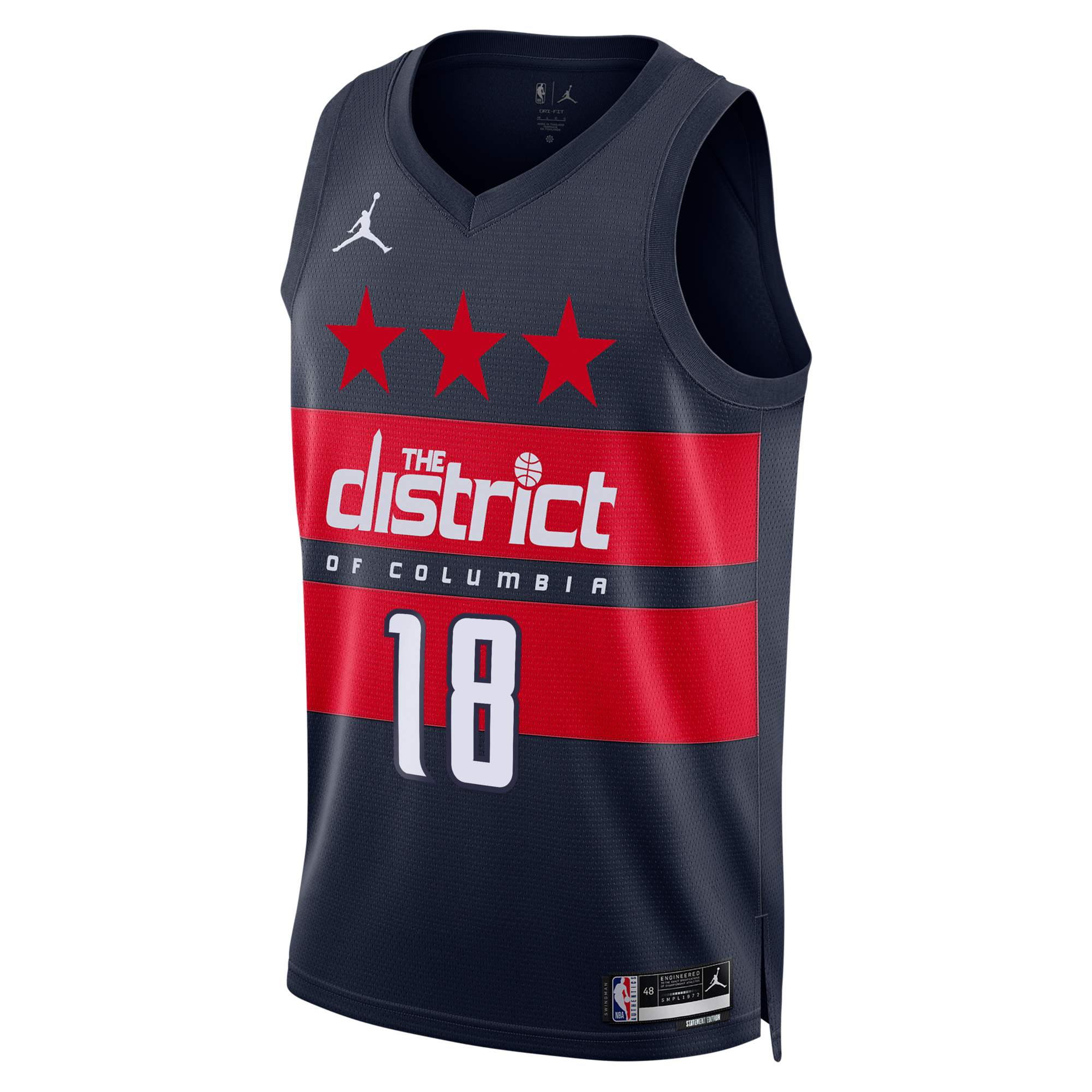 Washington Wizards Jordan Brand Statement Edition Swingman Jersey - Navy - Kyshawn George -