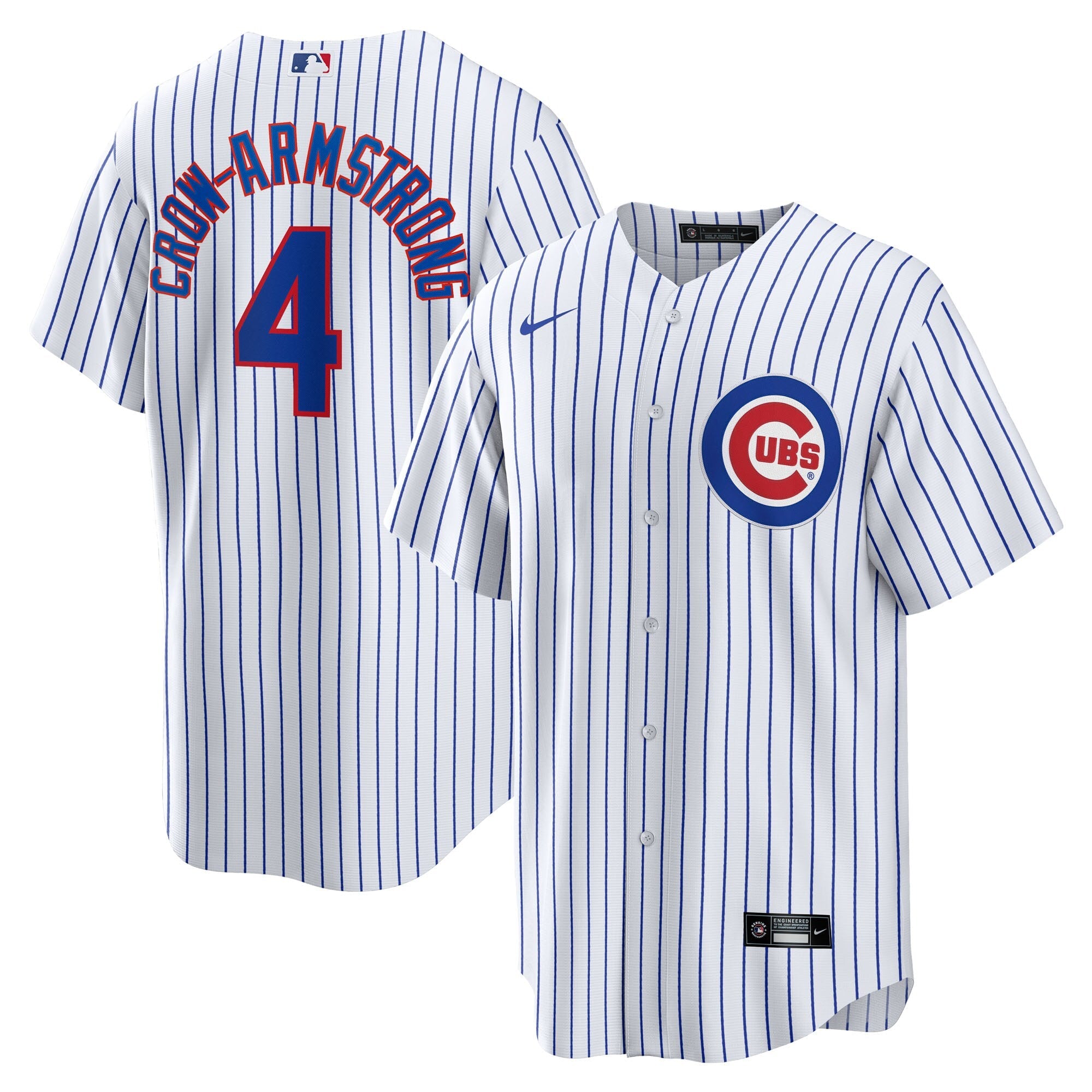 Chicago Cubs Pete Crow-Armstrong Nike White Home Replica Jersey