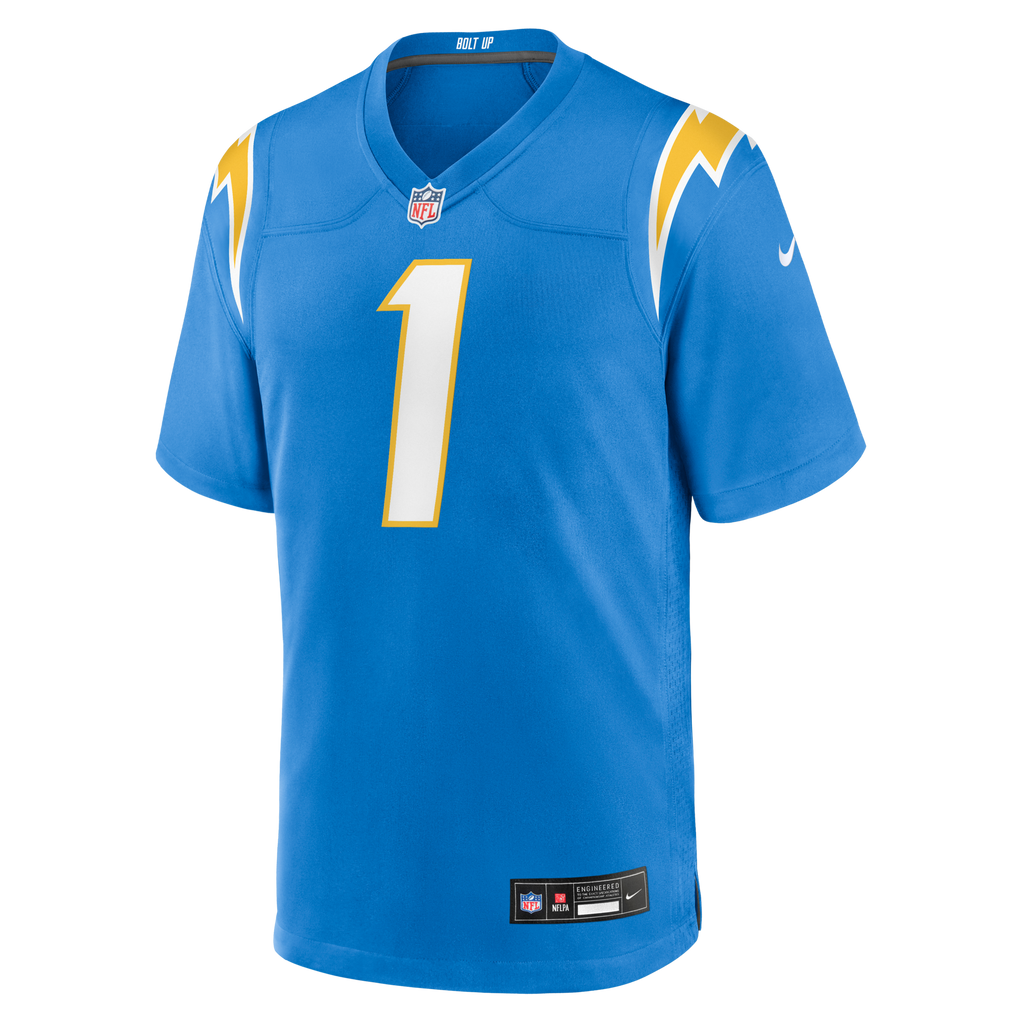 Los Angeles Chargers Akheem Mesidor Nike Powder Blue 2026 NFL Draft First Round Pick No. 22 Team Game Jersey