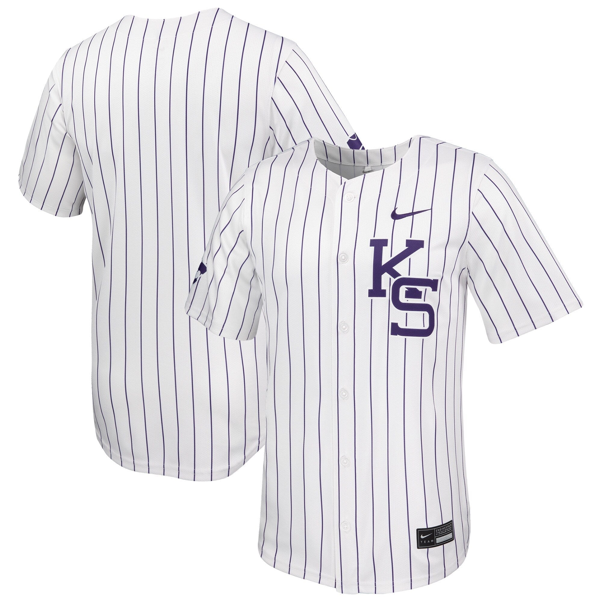 Nike White Kansas State Wildcats Limited Baseball Jersey