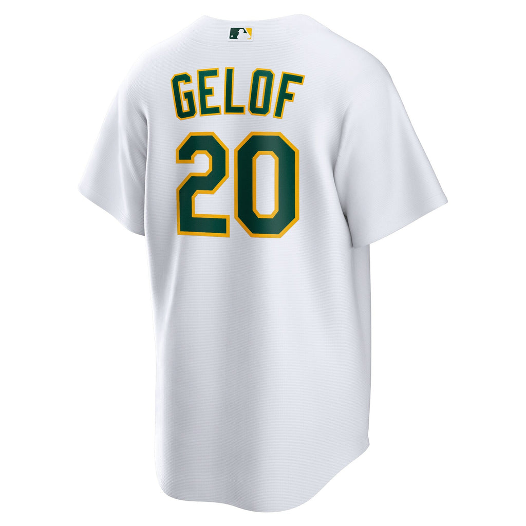 Athletics Zack Gelof Nike White Home Replica Jersey