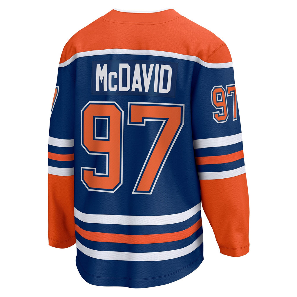 Edmonton Oilers Connor McDavid Fanatics Royal Home Breakaway Jersey