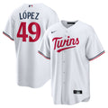 Minnesota Twins Pablo López Nike White Home Replica Player Jersey