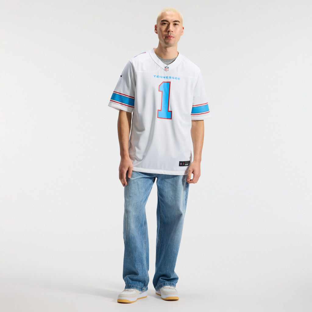 Tennessee Titans Cameron Ward Nike White Game Jersey