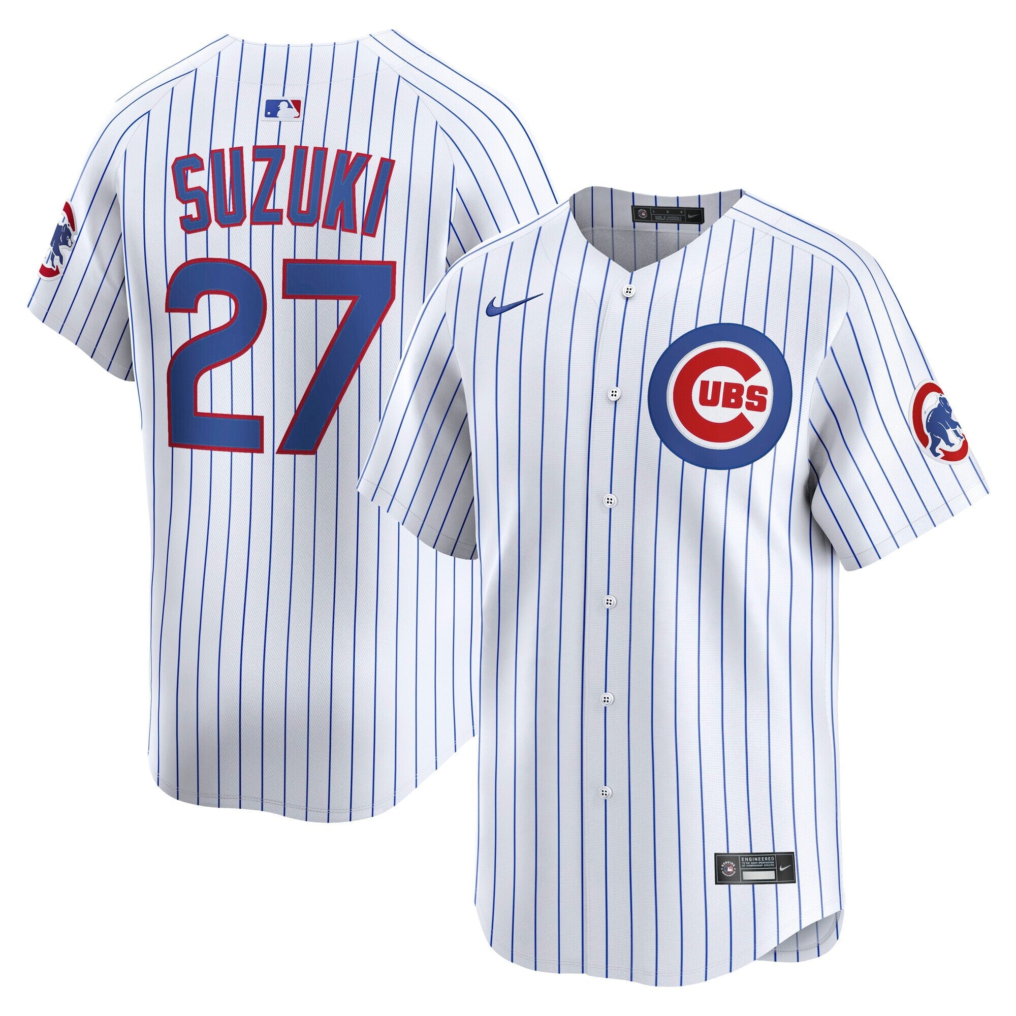 Chicago Cubs Seiya Suzuki Nike White Home Limited Player Jersey