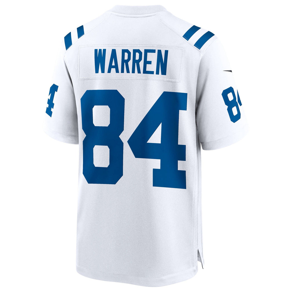 Indianapolis Colts Tyler Warren Nike White Game Jersey