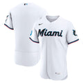 Miami Marlins Nike White Home Sponsor Patch Authentic Jersey