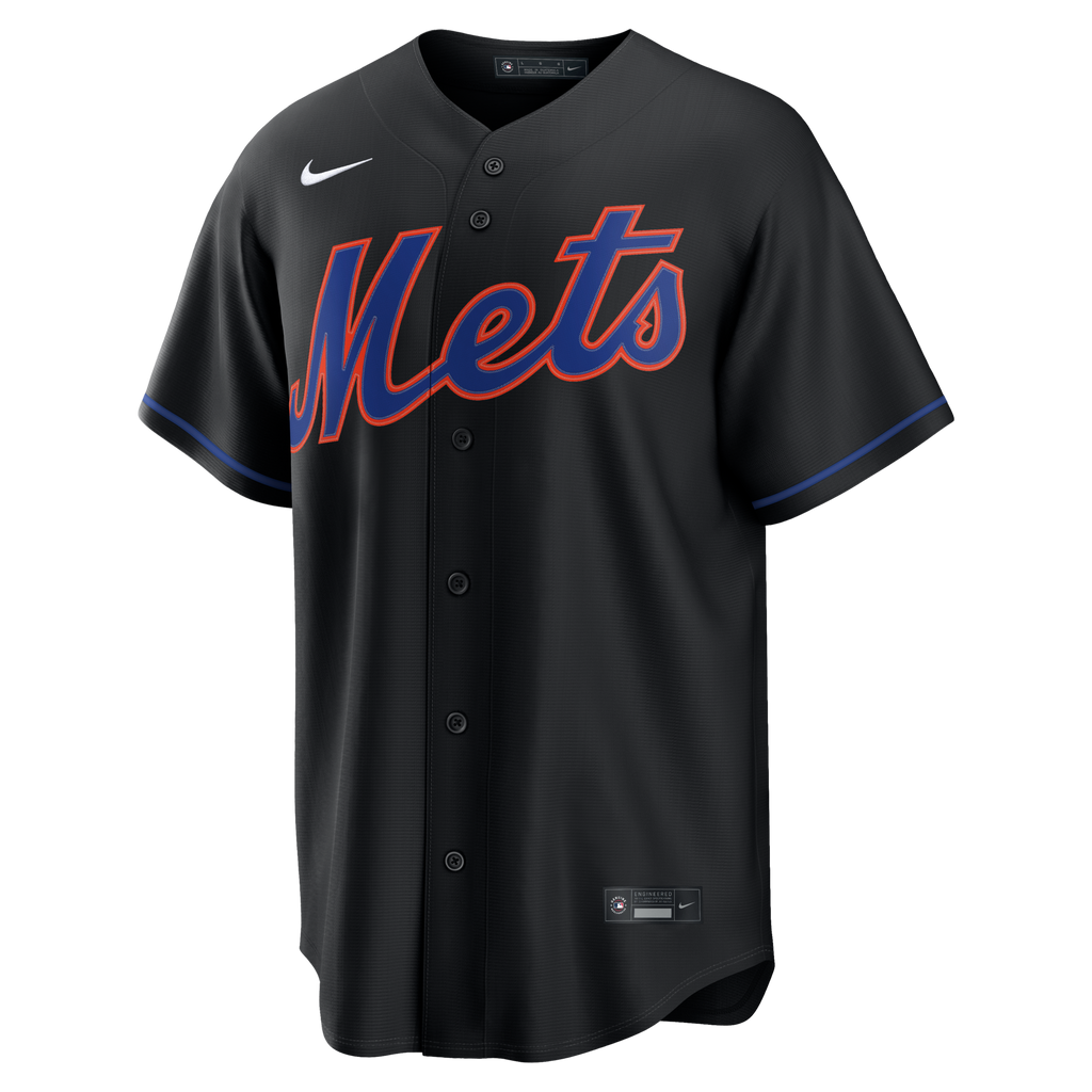 New York Mets Francisco Lindor Nike Black Alternate Replica Jersey