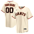 San Francisco Giants Nike Cream Home Replica Custom Jersey