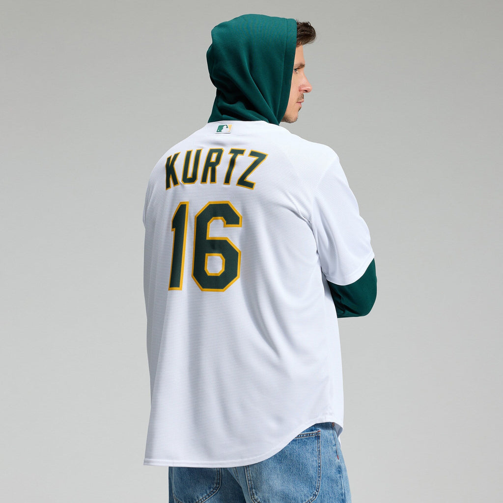 Athletics Nick Kurtz Nike White Home Replica Player Jersey