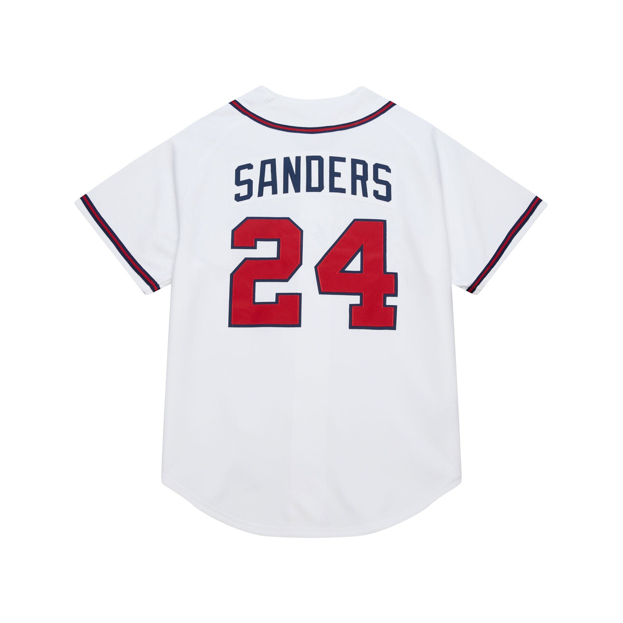 Atlanta Braves Deion Sanders Mitchell & Ness White Cooperstown Collection 1992 Authentic Jersey