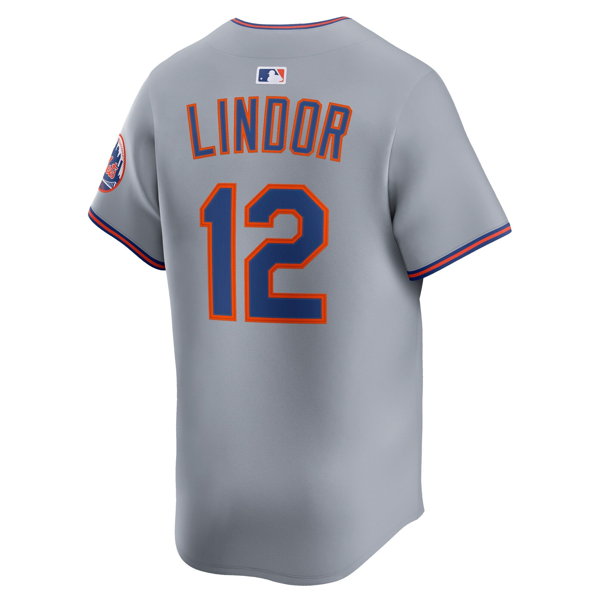 New York Mets Francisco Lindor Nike Gray Road Limited Player Jersey