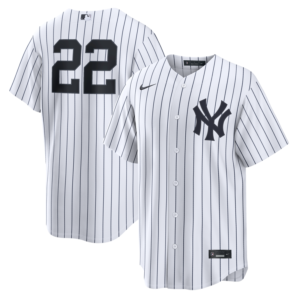 New York Yankees Ben Rice Nike White Home Replica Jersey