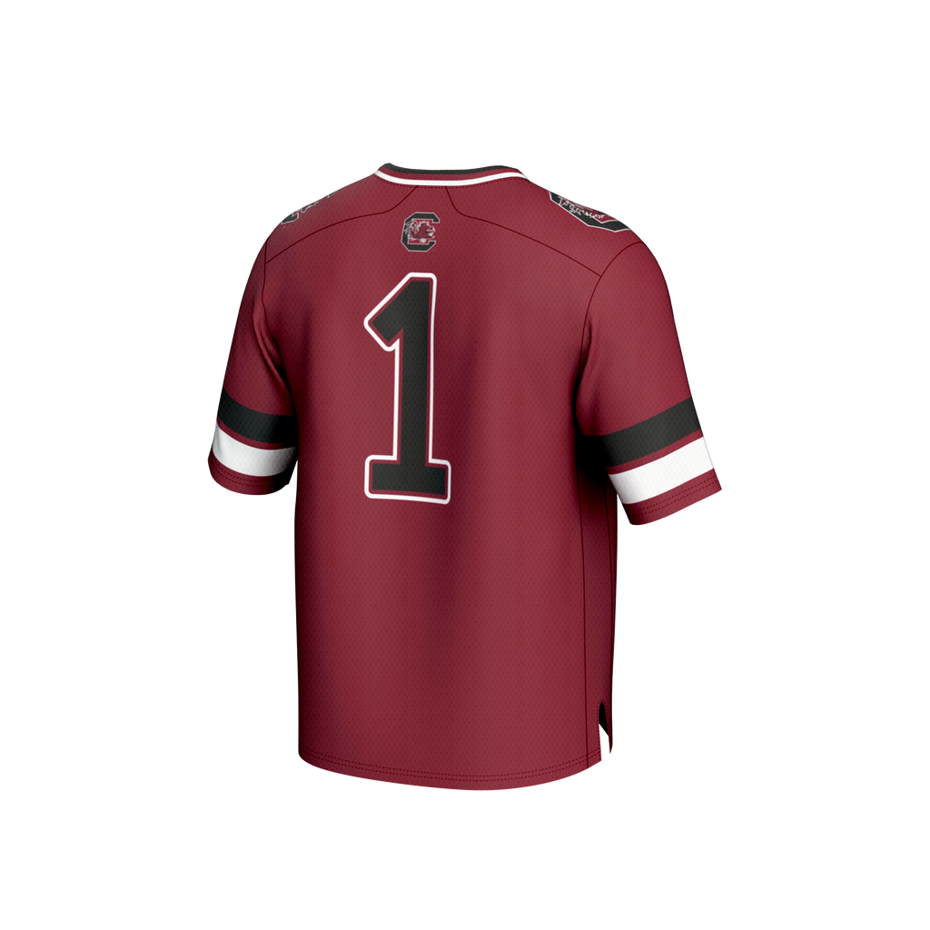 GameDay Greats #1 Garnet South Carolina Gamecocks Lightweight Collegiate Football Fashion Jersey