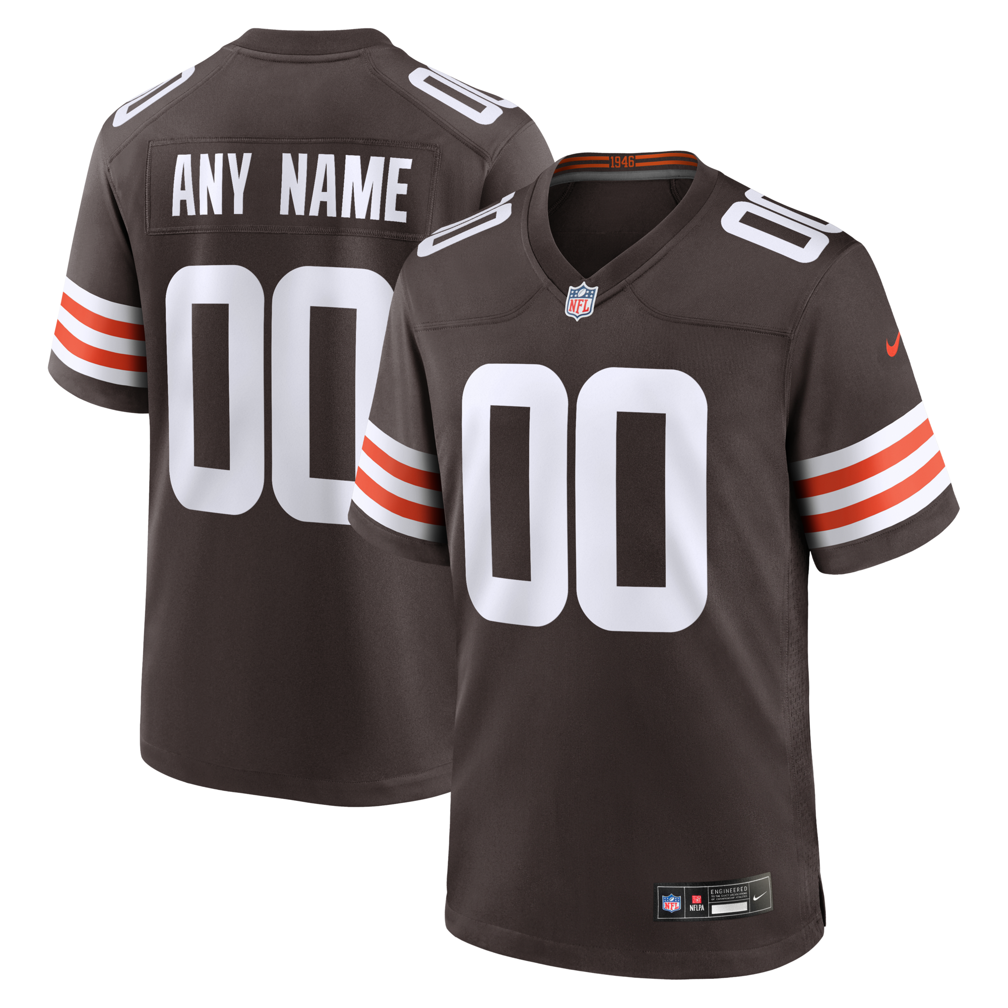 Nike Cleveland Browns Brown Custom Game Jersey