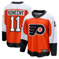 Philadelphia Flyers Travis Konecny Fanatics Orange Home Breakaway Jersey