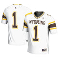 GameDay Greats #1 White Wyoming Cowboys Football Jersey