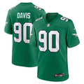 Philadelphia Eagles Jordan Davis Nike Kelly Green Alternate Game Jersey
