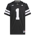 adidas #1 Black Nebraska Huskers Alternate Premier Jersey