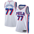 Philadelphia 76ers Nike Association Edition Swingman Jersey - White - VJ Edgecombe