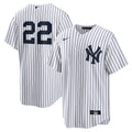 New York Yankees Ben Rice Nike White Home Replica Jersey