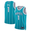 Charlotte Hornets Jordan Brand Icon Edition Swingman Jersey - Teal - LaMelo Ball