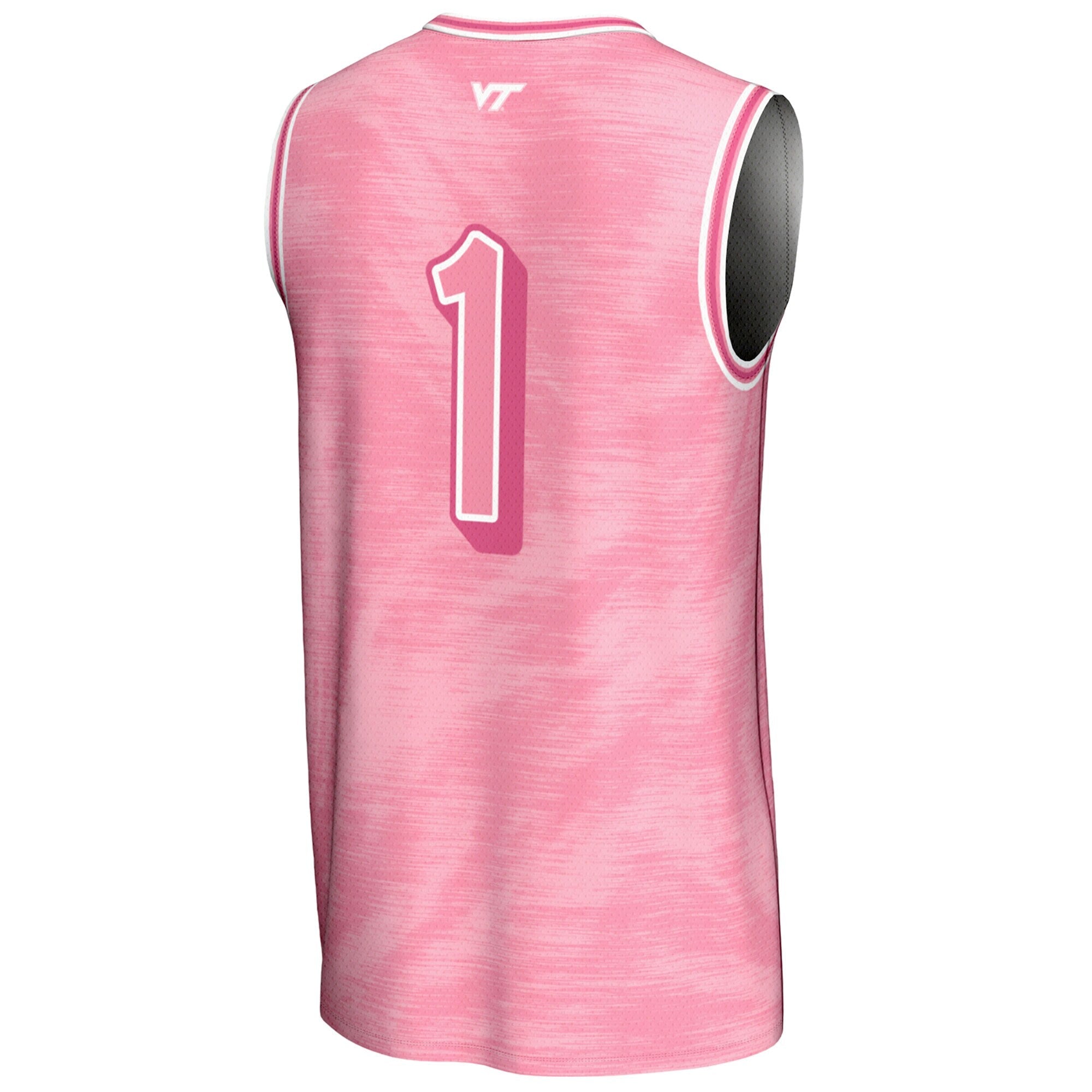 GameDay Greats #1 Pink Virginia Tech Hokies Lightweight Basketball Fashion Jersey