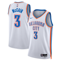 Oklahoma City Thunder Nike Association Edition Swingman Jersey - White - Jared McCain