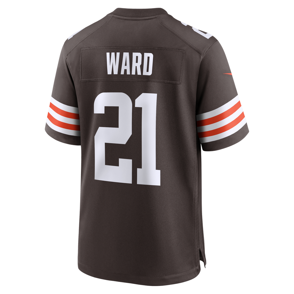Cleveland Browns Denzel Ward Nike Brown Player Game Jersey