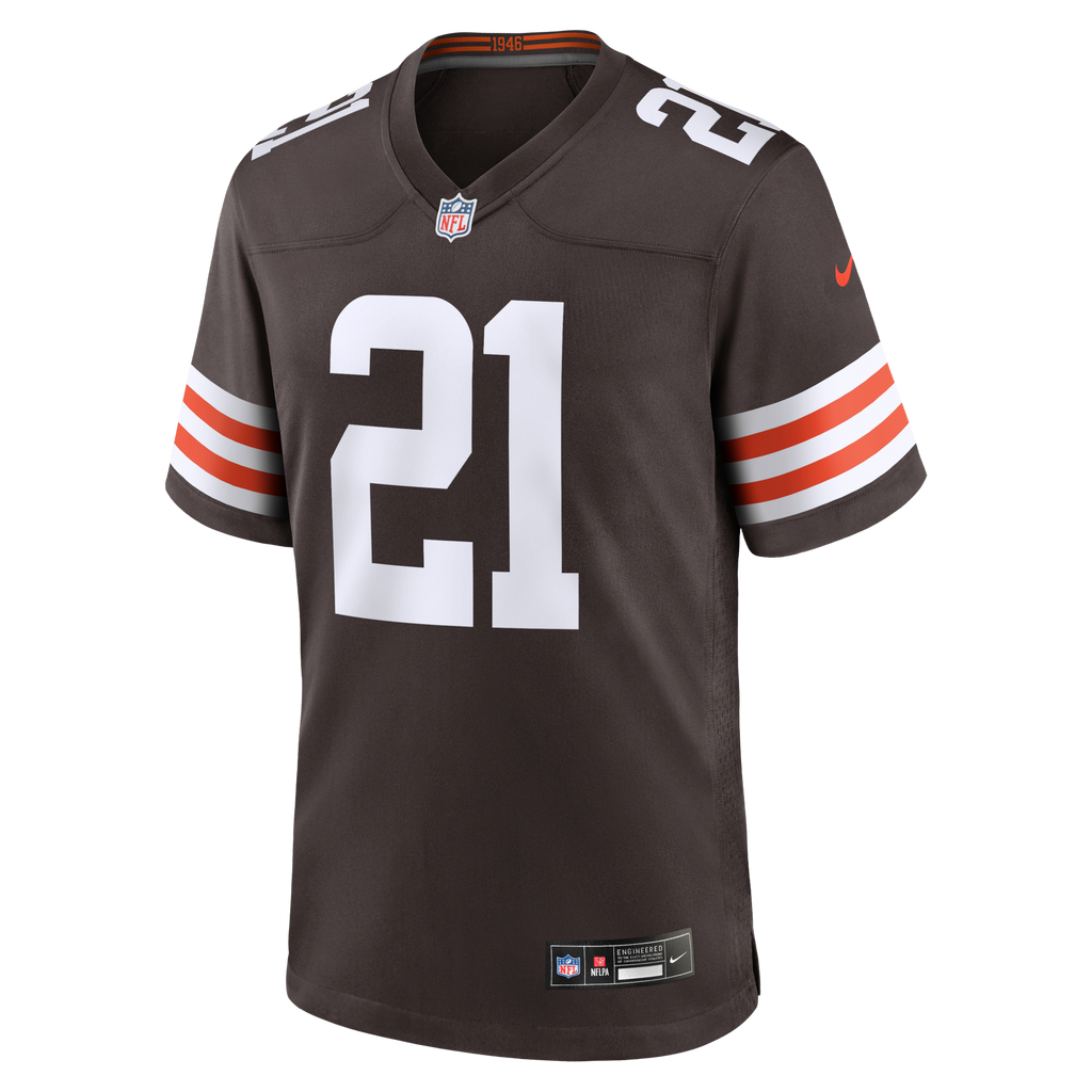 Cleveland Browns Denzel Ward Nike Brown Player Game Jersey