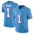 Tennessee Titans Cameron Ward Nike Light Blue Team Vapor F.U.S.E. Stitched Limited Jersey