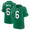 Philadelphia Eagles DeVonta Smith Nike Kelly Green Alternate Game Player Jersey