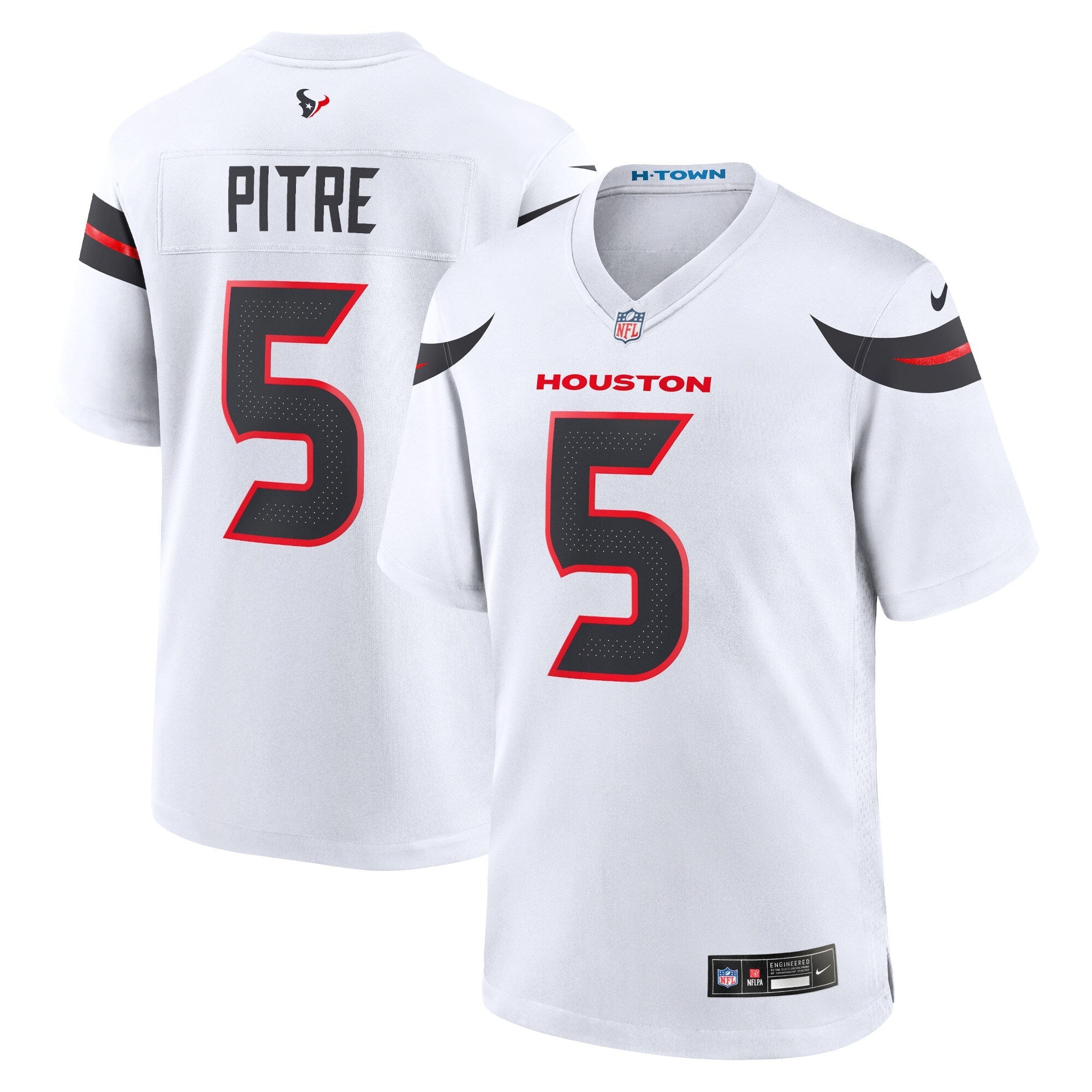 Houston Texans Jalen Pitre Nike White Game Jersey