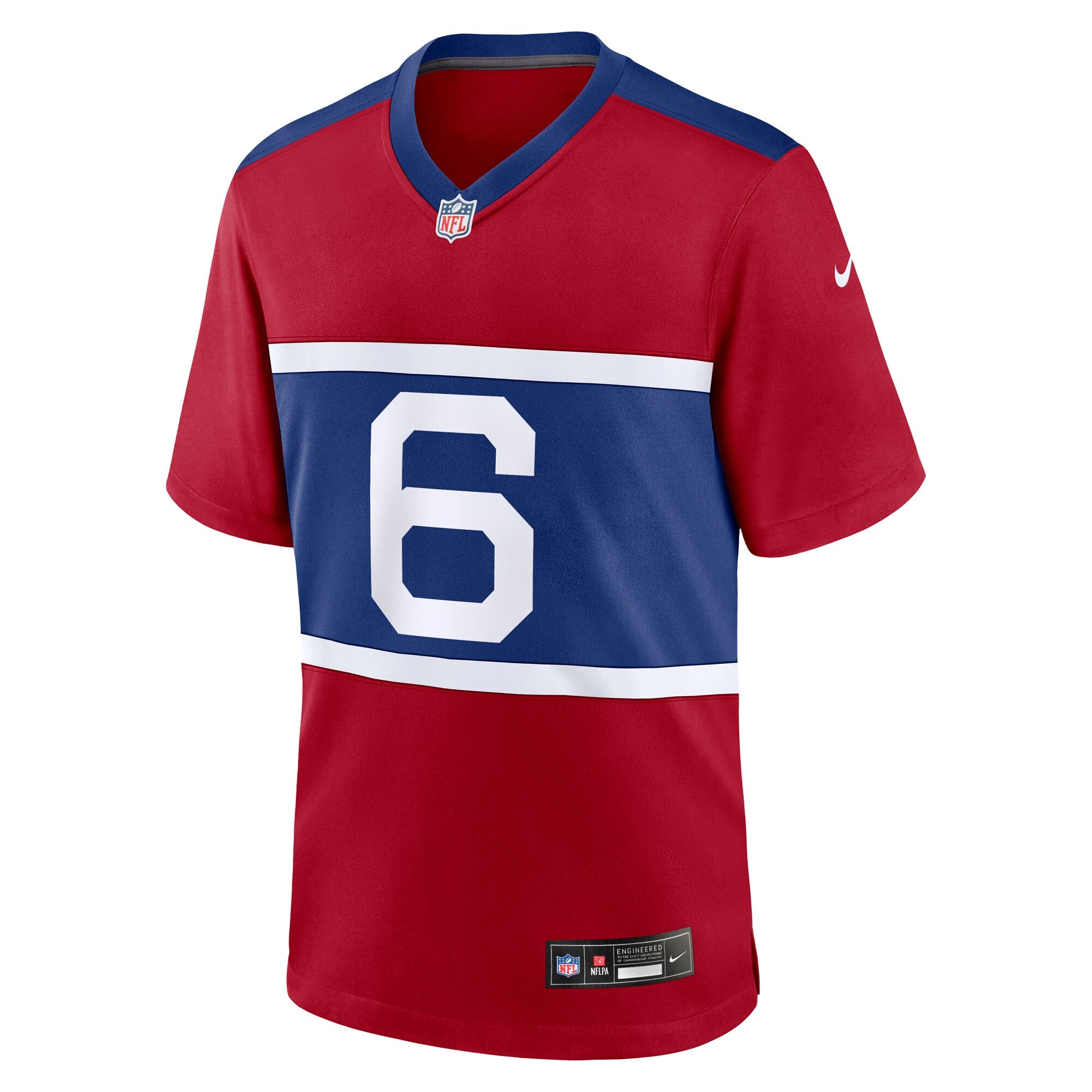 New York Giants Jaxson Dart Nike Red Alternate Century Red Game Jersey