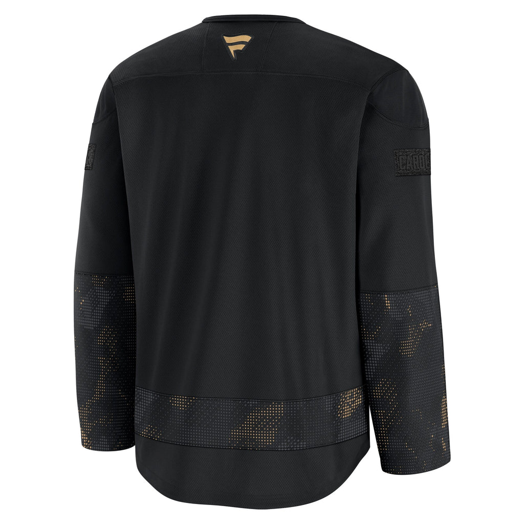 Carolina Hurricanes Fanatics Black 2024 Military Appreciation Practice Jersey