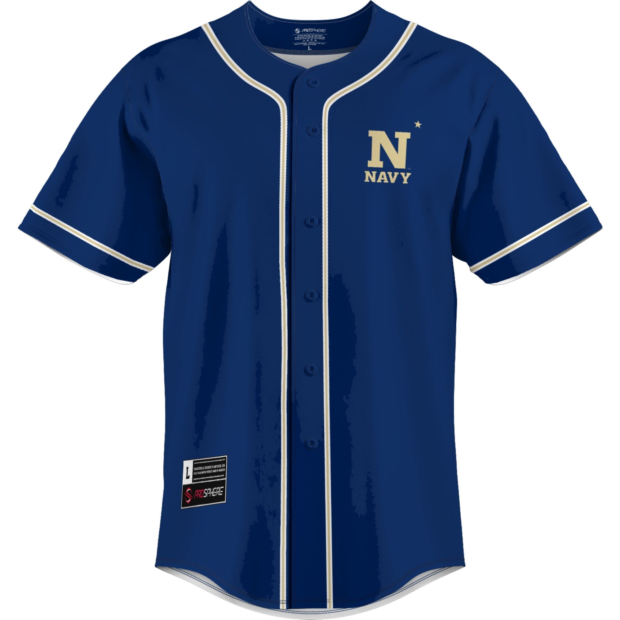 GameDay Greats Blue Navy Midshipmen Lightweight Baseball Jersey