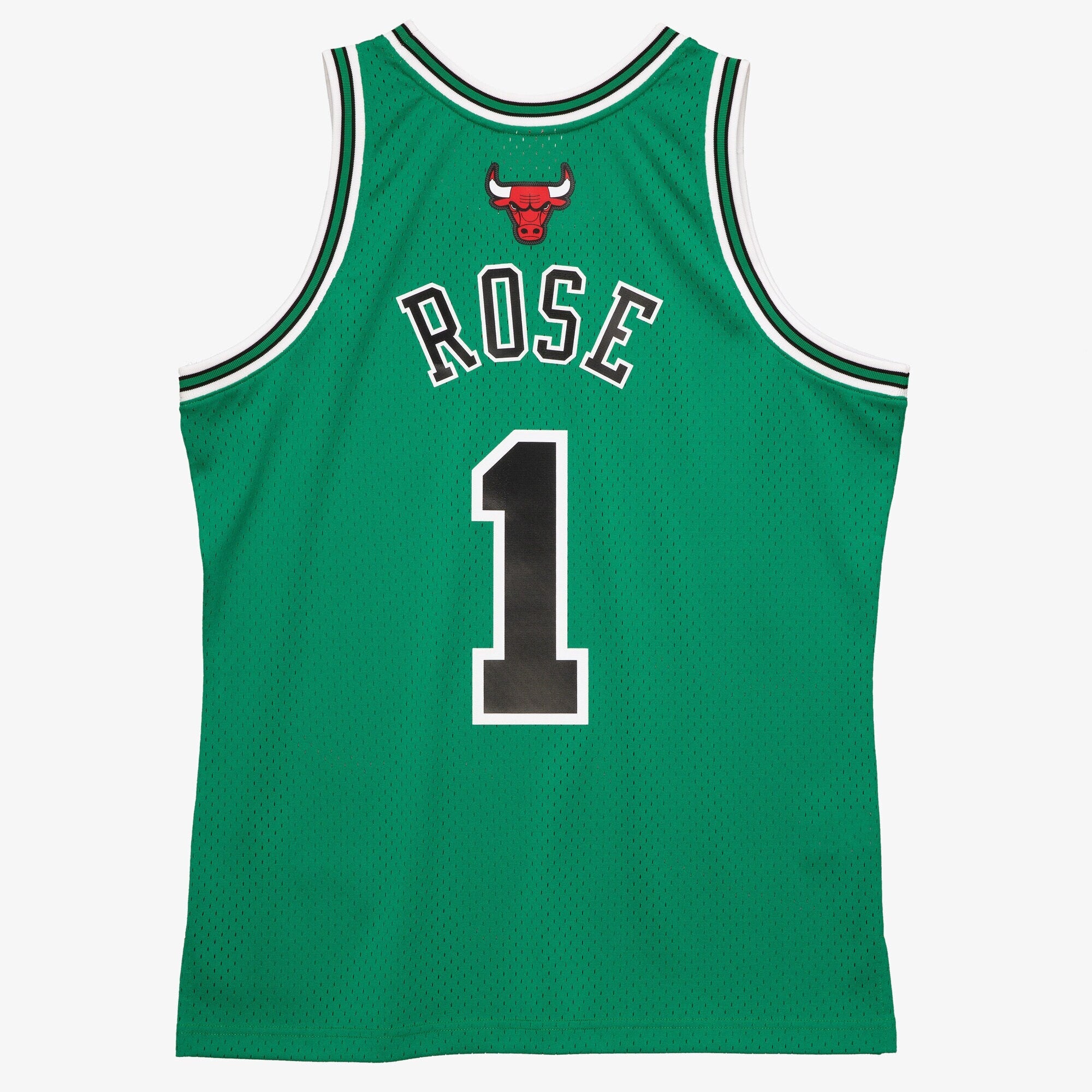Chicago Bulls Mitchell & Ness St Patrick's Day Swingman Jersey Derrick Rose 2008-09