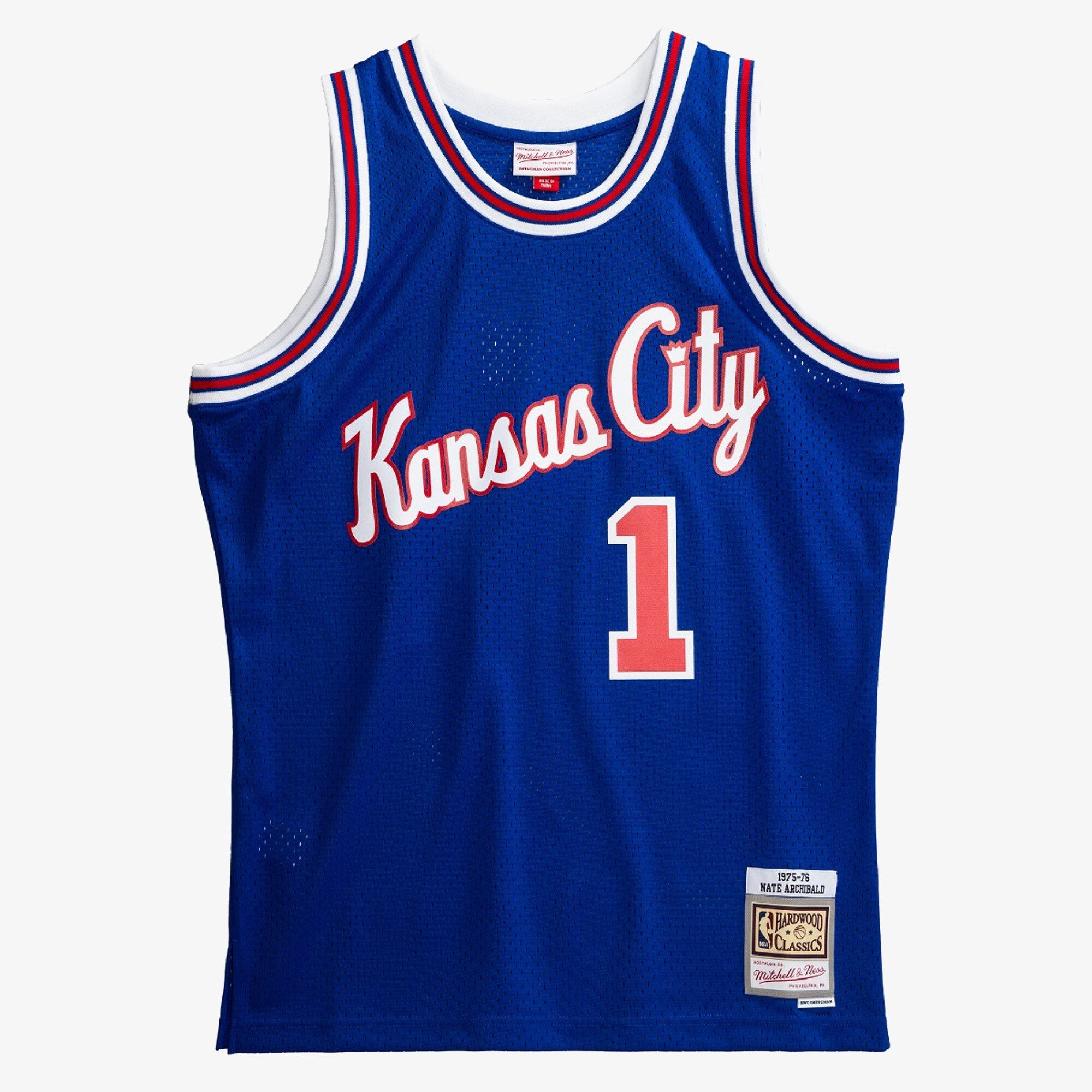 Kansas City Kings Mitchell & Ness Nate Archibald 1975 Swingman Authentic Jersey - Royal Blue
