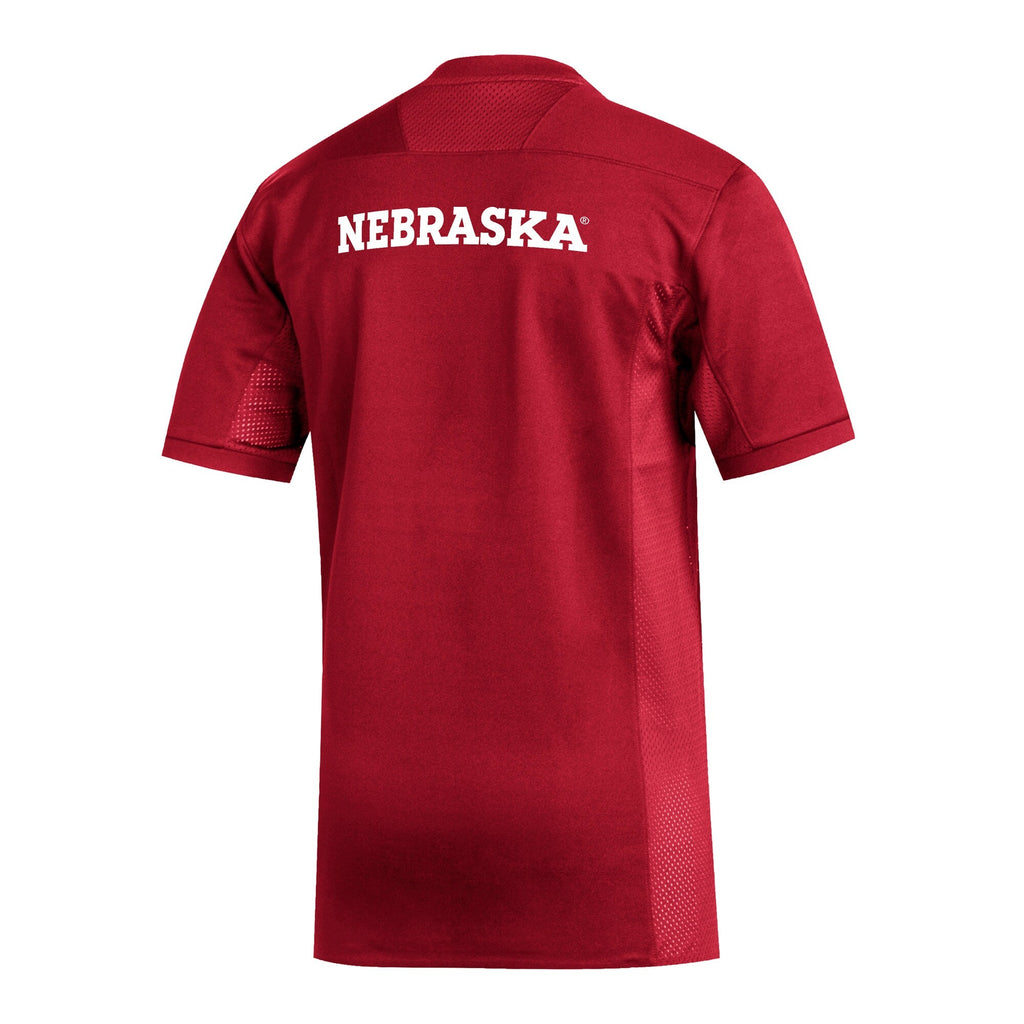 adidas #1 Scarlet Nebraska Huskers Replica Football Jersey