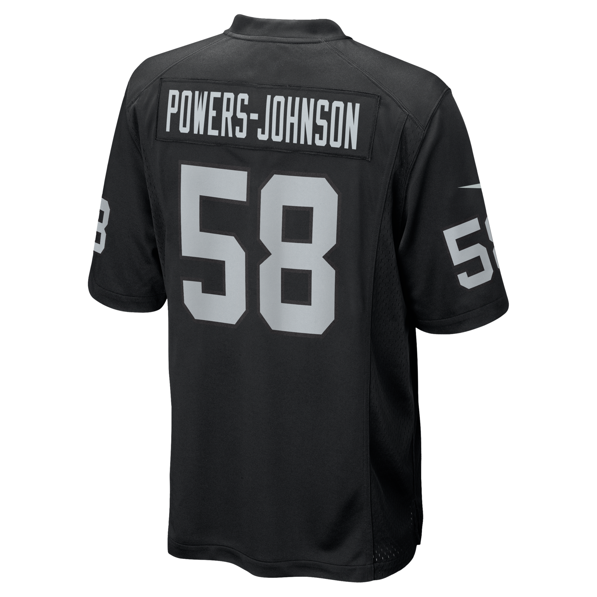 Las Vegas Raiders Jackson Powers-Johnson Nike Black Team Game Jersey