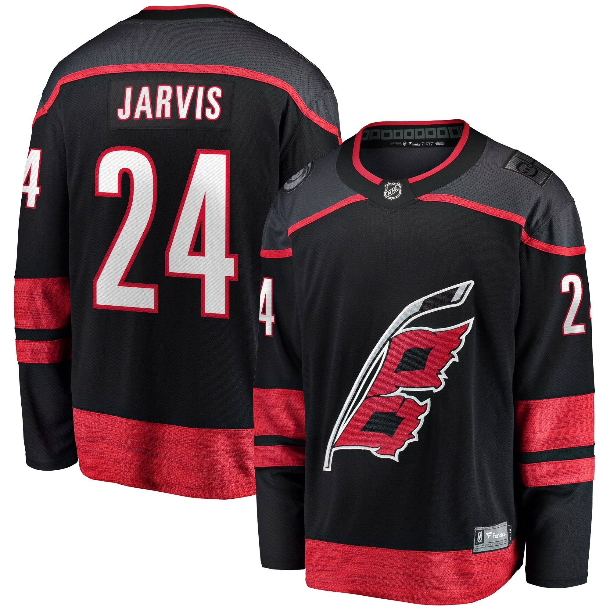 Carolina Hurricanes Seth Jarvis Fanatics Black Home Breakaway Jersey