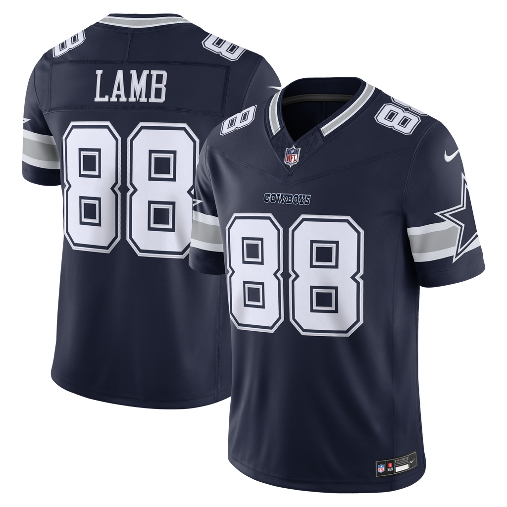 Dallas Cowboys CeeDee Lamb Nike Navy Team Vapor F.U.S.E. Stitched Limited Jersey