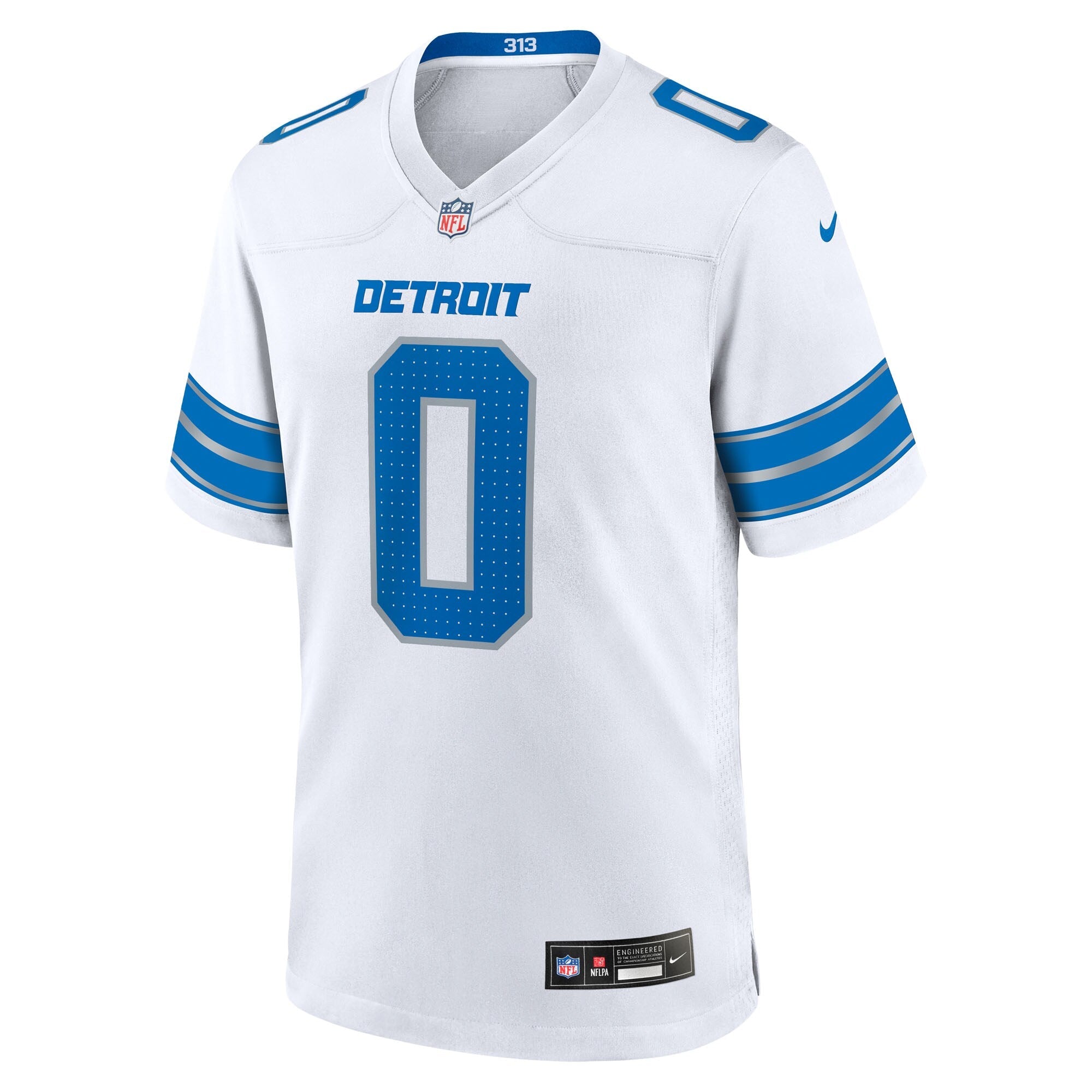 Detroit Lions Jahmyr Gibbs Nike White Game Player Jersey