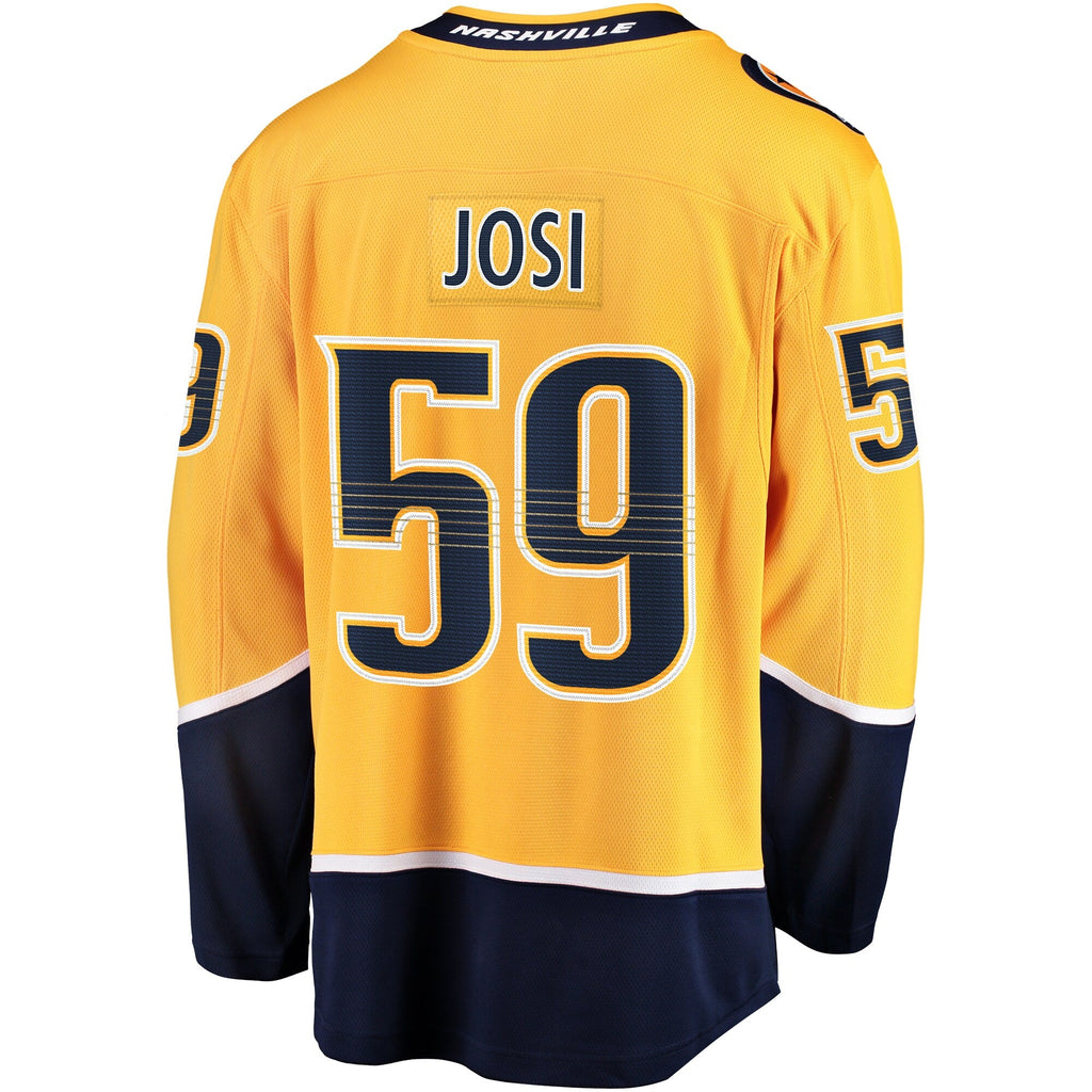 Nashville Predators Roman Josi Fanatics Gold Home Breakaway Jersey
