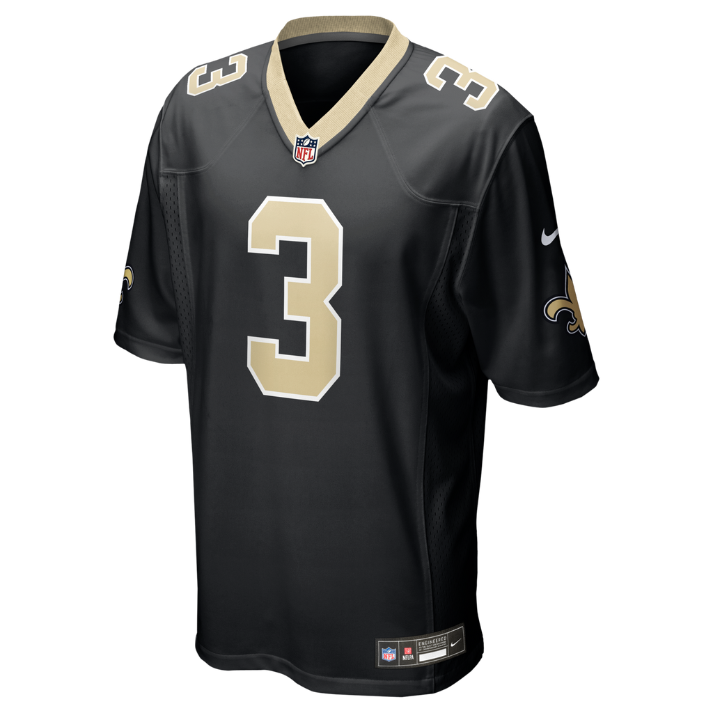 New Orleans Saints Travis Etienne Jr Nike Black Game Jersey